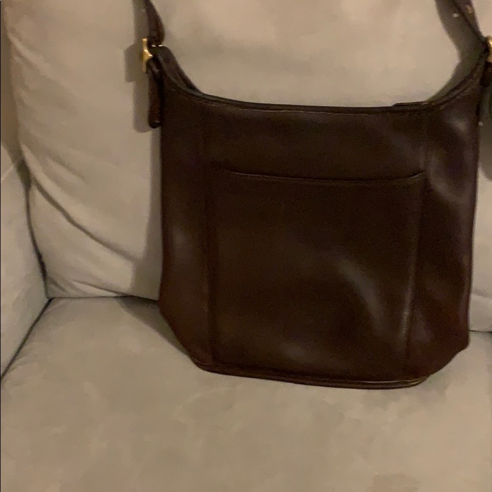 Vintage Chocolate Brown Legacy Zip Hobo Bag